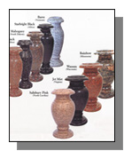 granite vases
